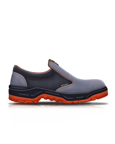 TRUENO RUNNING | CALZADO | Zapato seguridad serraje afelpado sin cordones. Cuádruple cosido de seguridad con forro textil tra...