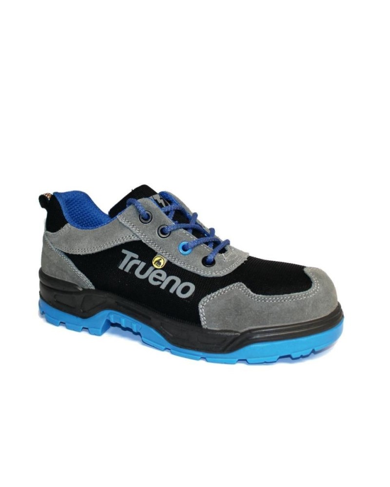 TRUENO RHINO S1P CI SRC | CALZADO | DESCRIPCIÓN Zapato seguridad serraje afelpado mixto con CORDURA. Cuádruple cosido de segu...