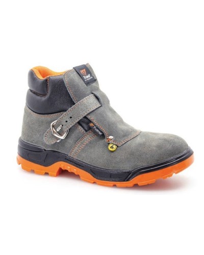 TRUENO MAG S1P | CALZADO |  Bota de piel serraje  Cierre de desprendimiento rapido  Forro transpirable  Puntera metálica  Pla...