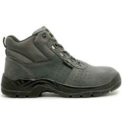 AUSTIN S1P CI SRC | CALZADO | DESCRIPCION DE LOS COMPONENTES: • CORTE: Piel serraje de color gris. • CUELLO: Tejido tipo cord...