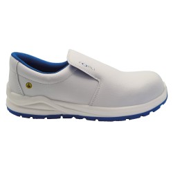 YORK BLANCO S2 CI FO SR | CALZADO | DESCRIPCION DE LOS COMPONENTES: • CORTE: Calzado de seguridad fabricado en microfibra aca...